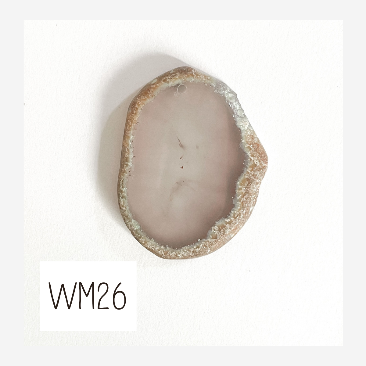 MINI Agate Ornament -White