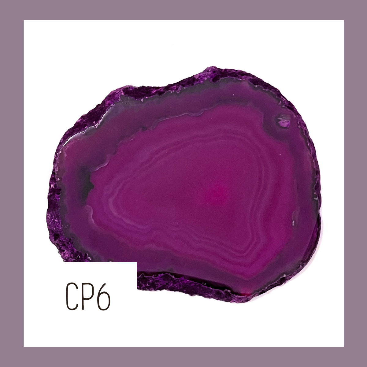 LARGE Agate Ornament - Peony