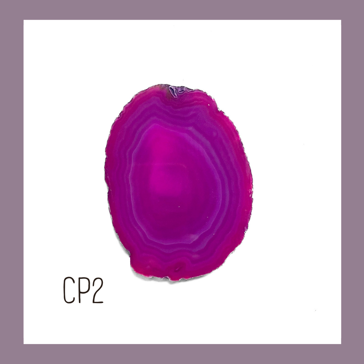 Agate Ornament - Peony with White Ink