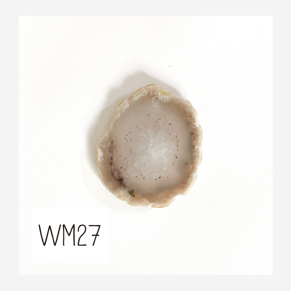 MINI Agate Ornament -White