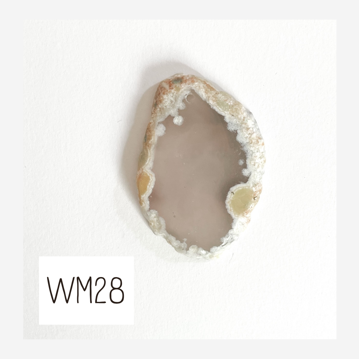 MINI Agate Ornament -White