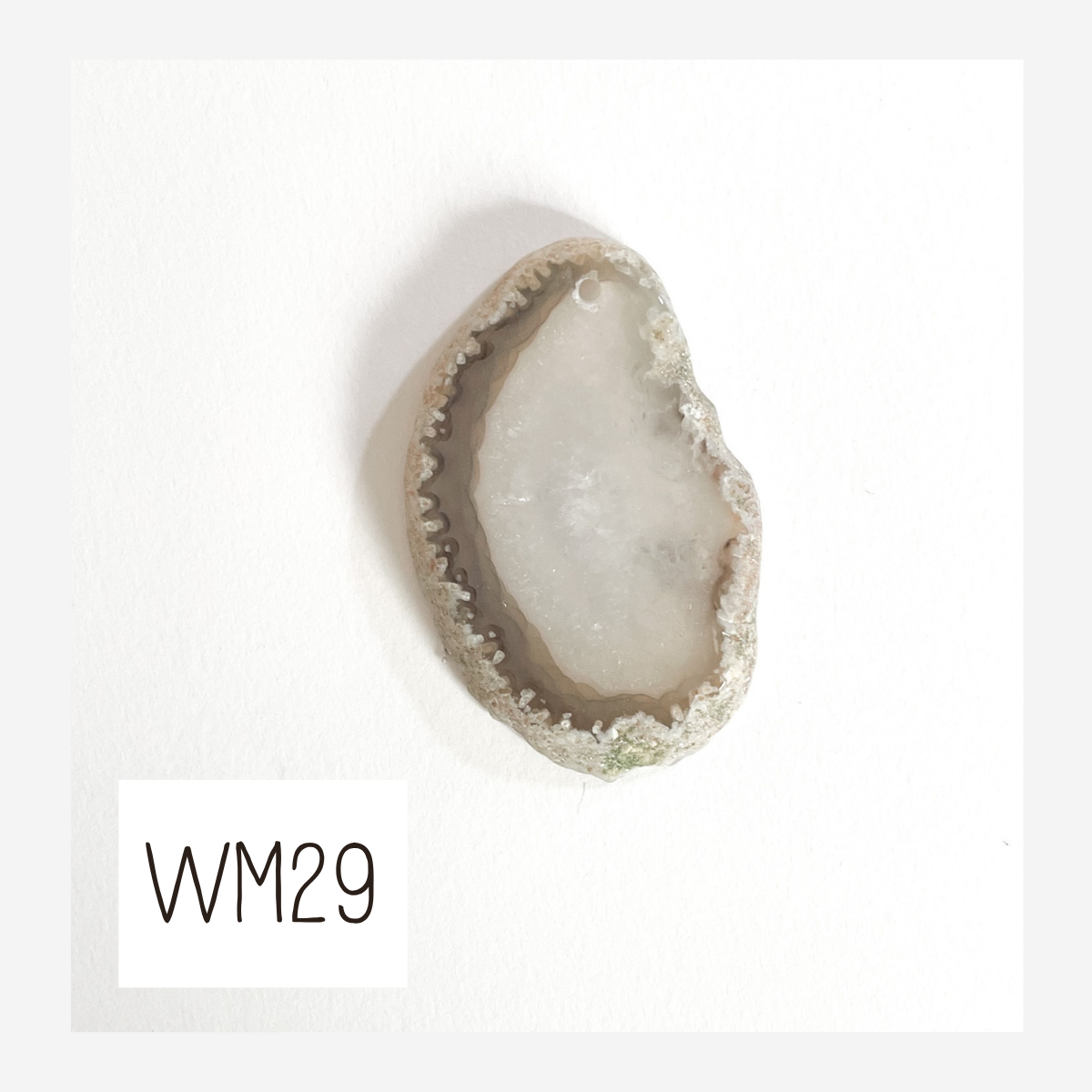 MINI Agate Ornament -White