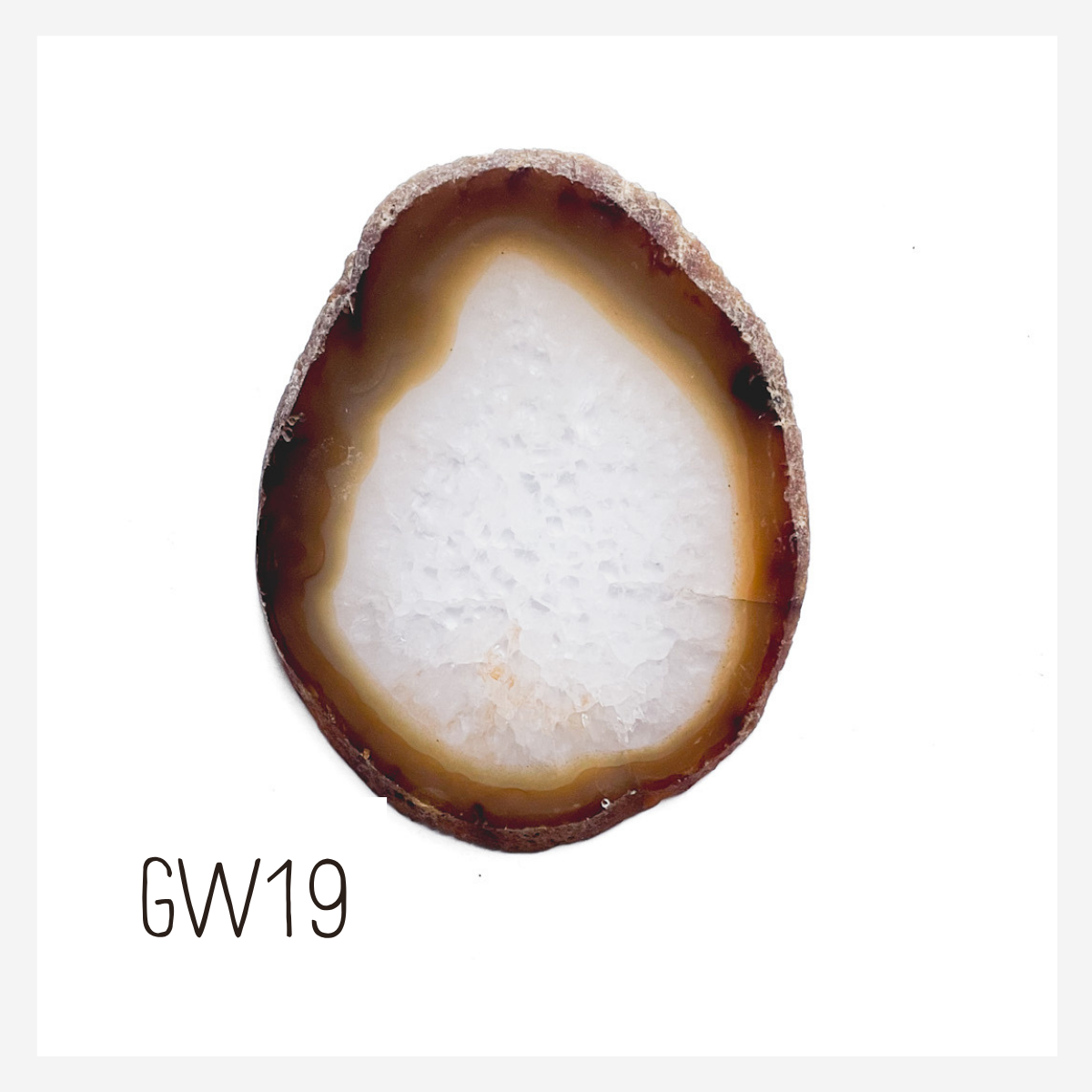 Agate Ornament - Light with Black Ink