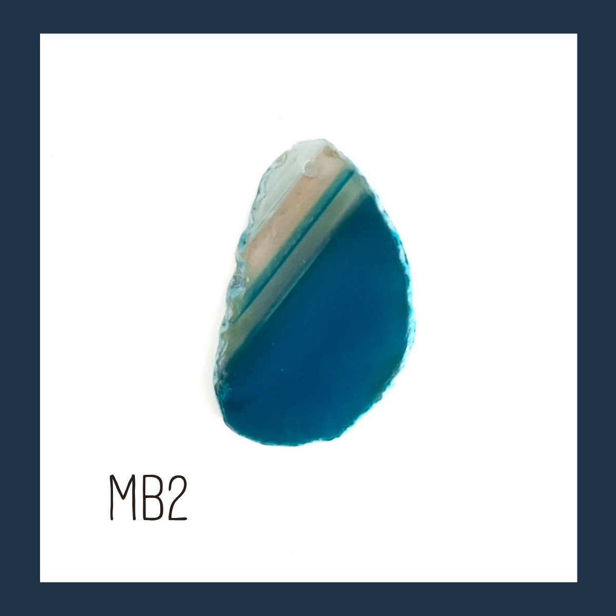 MINI Agate Ornament -Blue