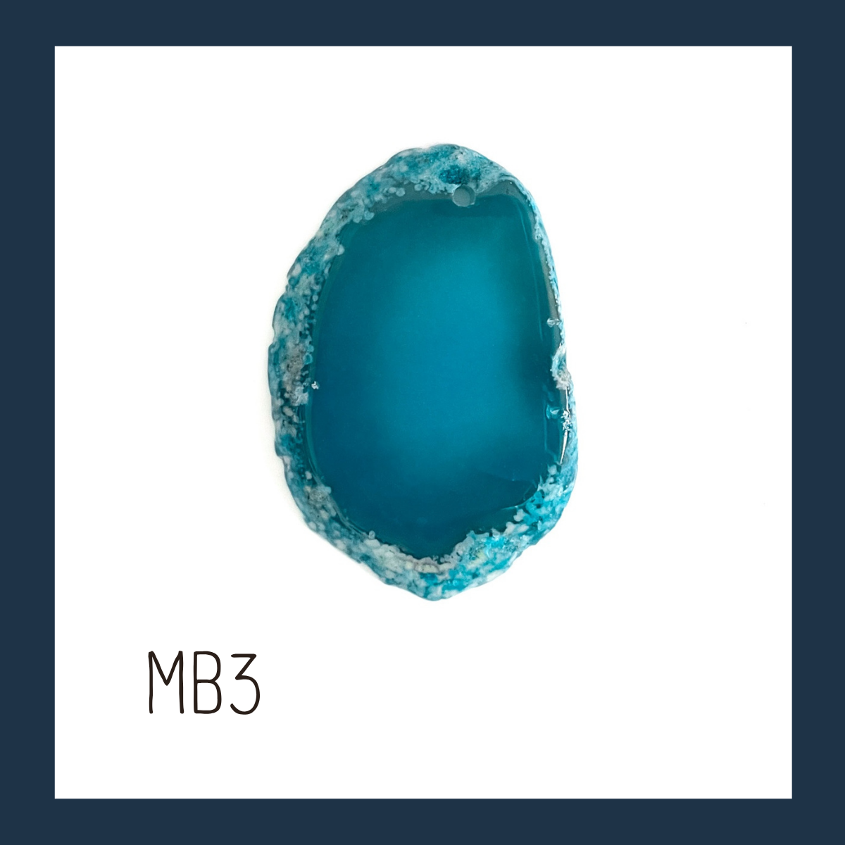 MINI Agate Ornament -Blue