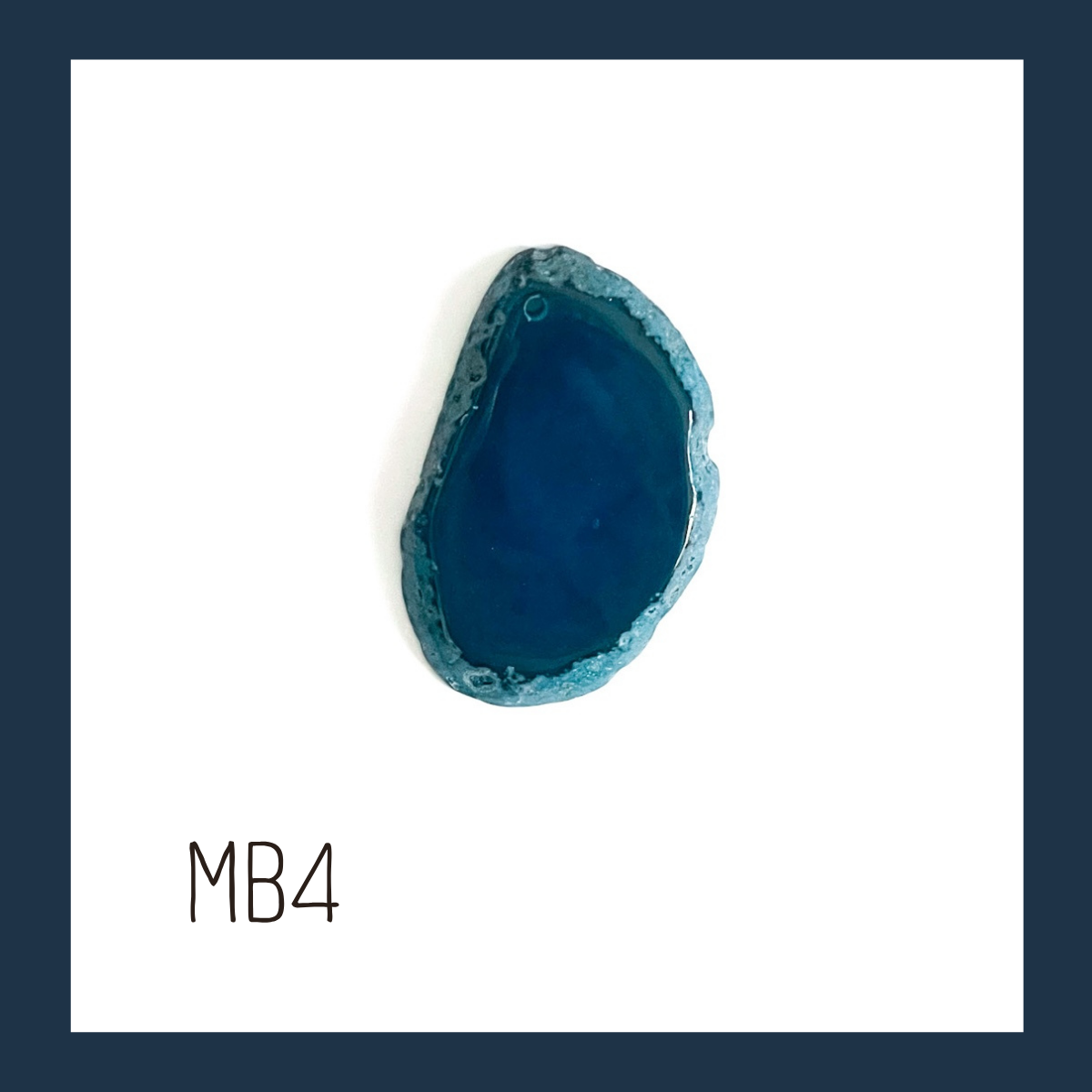 MINI Agate Ornament -Blue