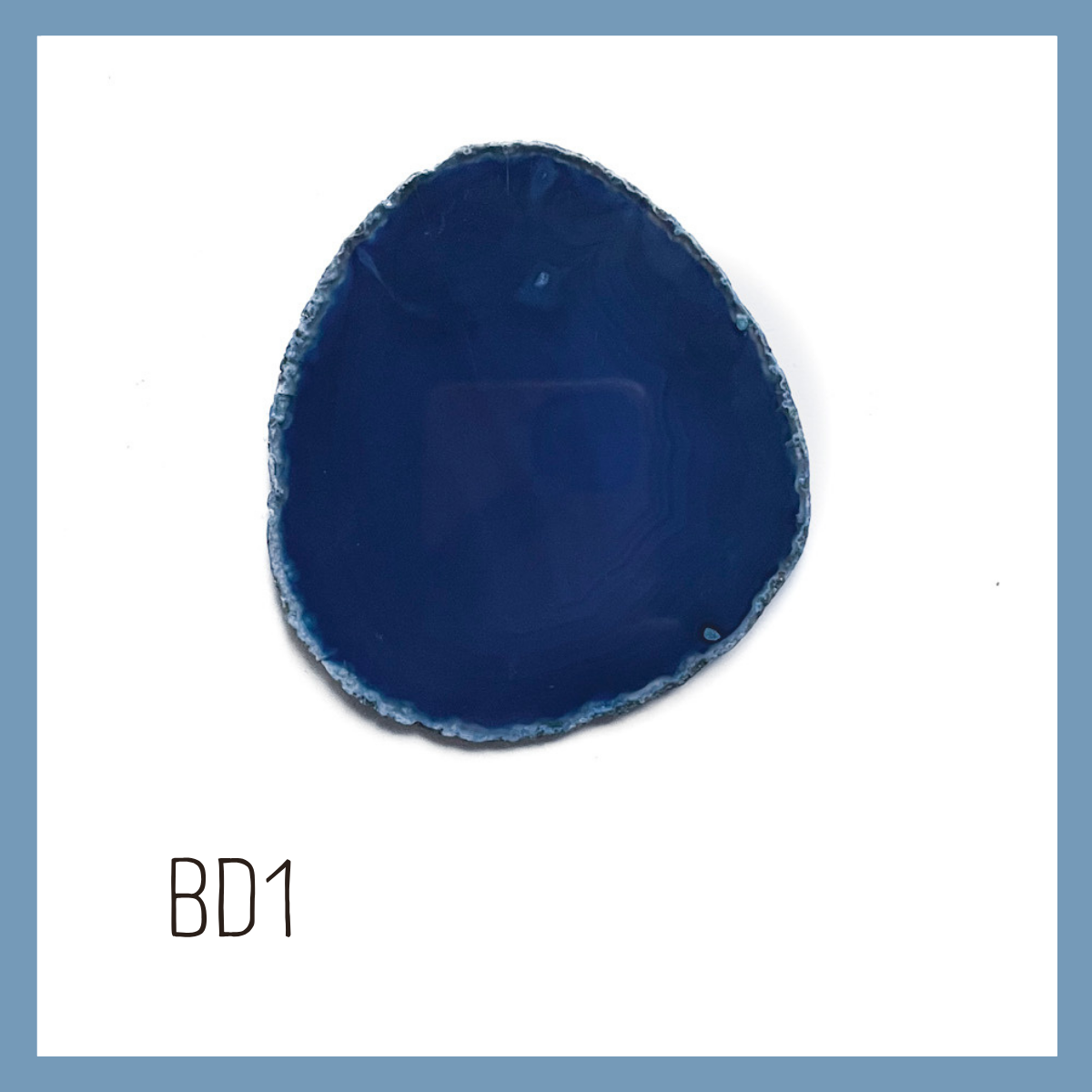 Agate Ornament - Dark with Bronze Ink