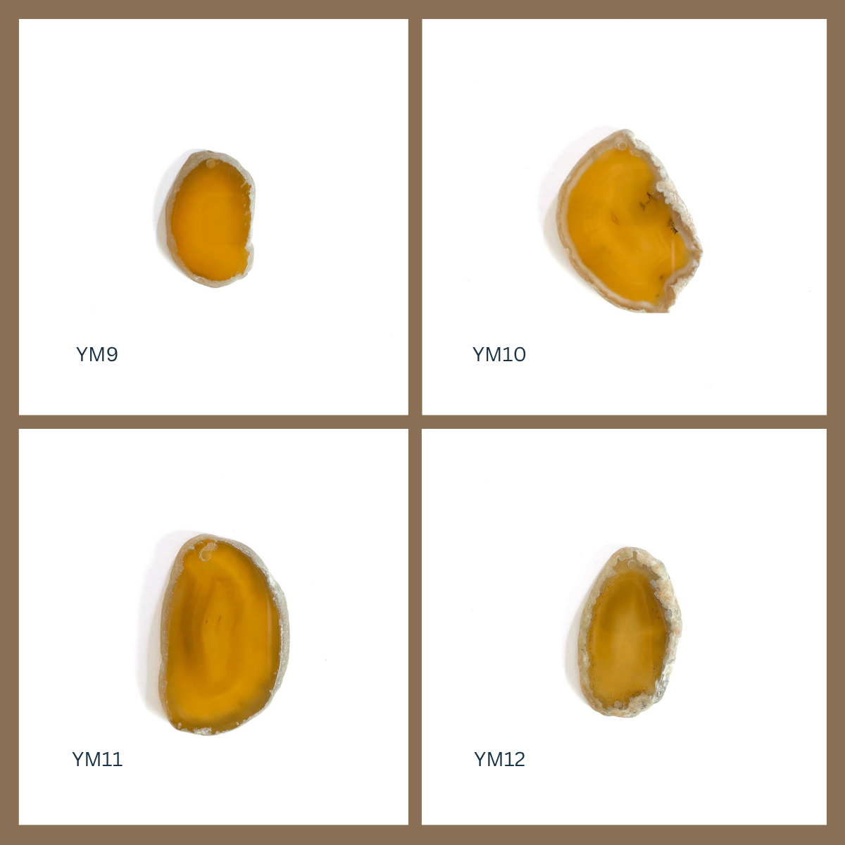 MINI Agate Ornament -Yellow