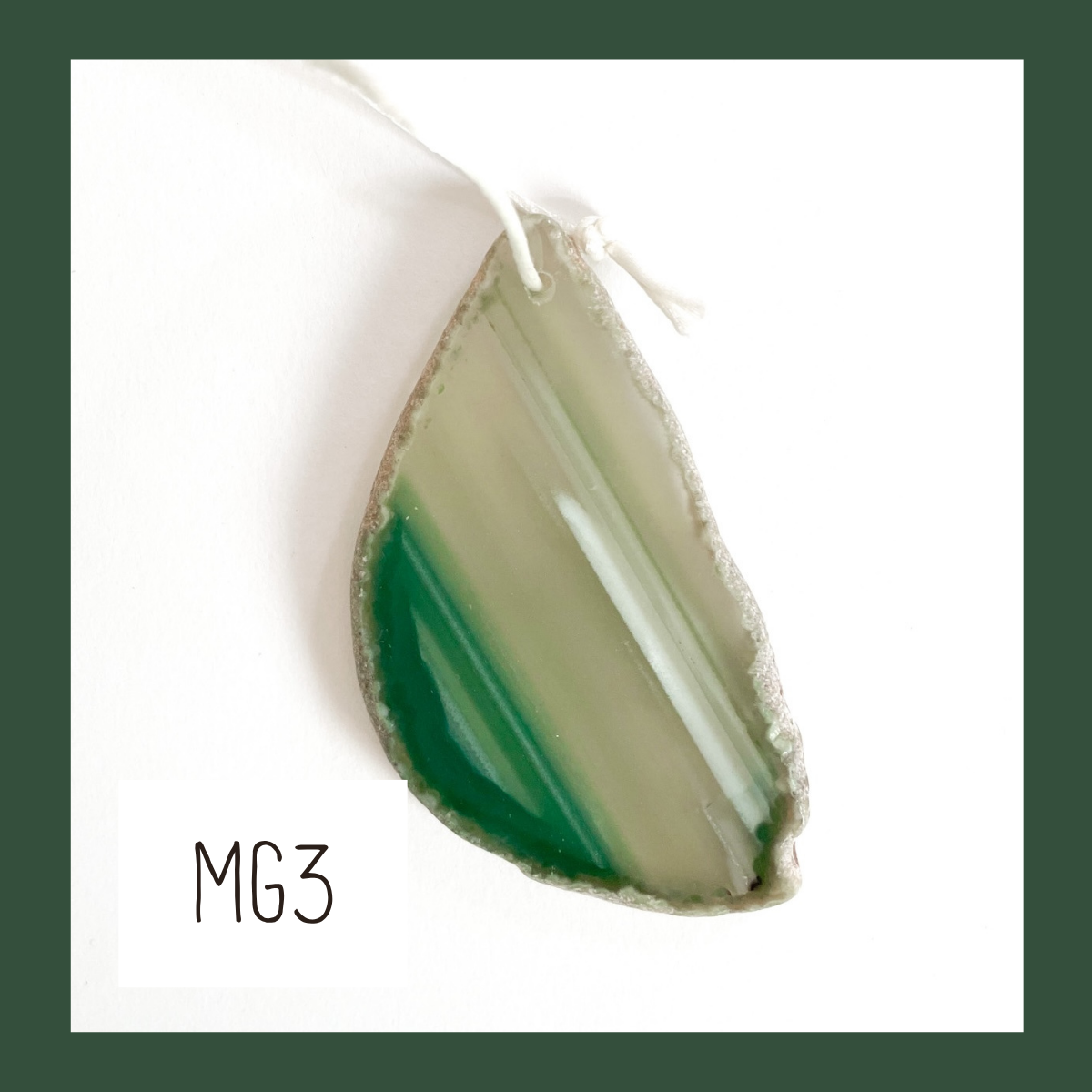 MINI Agate Ornament -Green