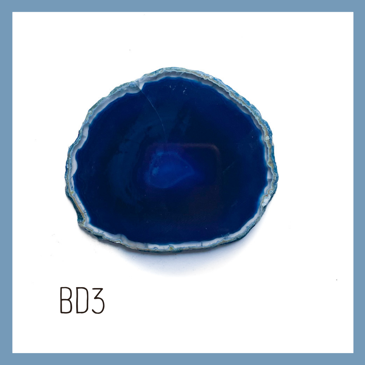 Agate Ornament - Dark with Bronze Ink