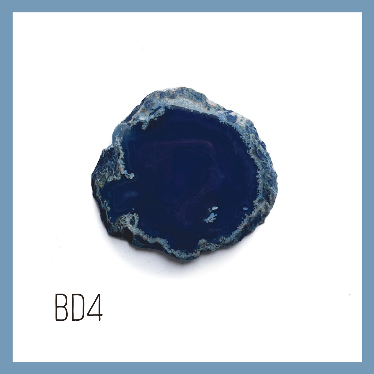 Agate Ornament - Dark with Bronze Ink