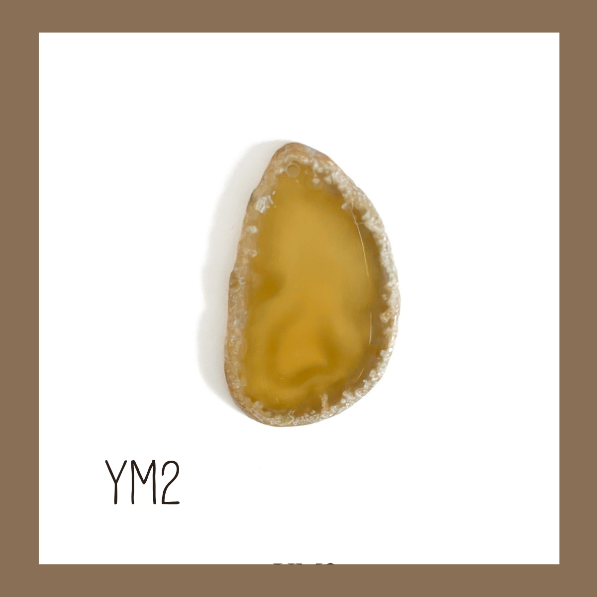 MINI Agate Ornament -Yellow