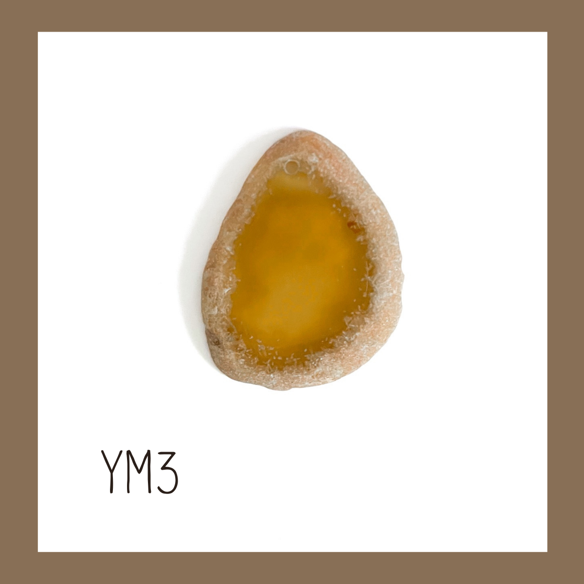 MINI Agate Ornament -Yellow