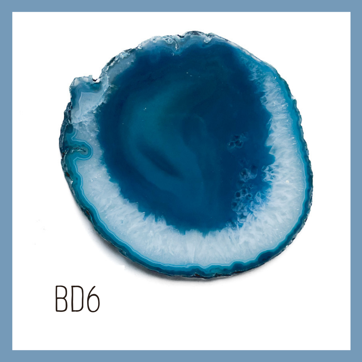 Agate Ornament - Dark with Bronze Ink