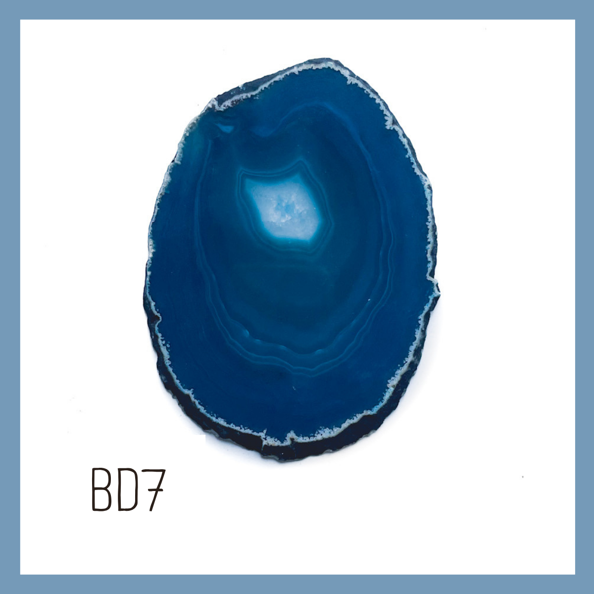 Agate Ornament - Dark with Bronze Ink