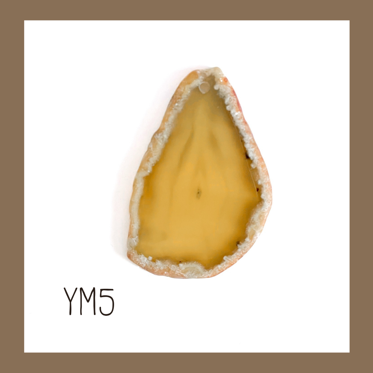 MINI Agate Ornament -Yellow