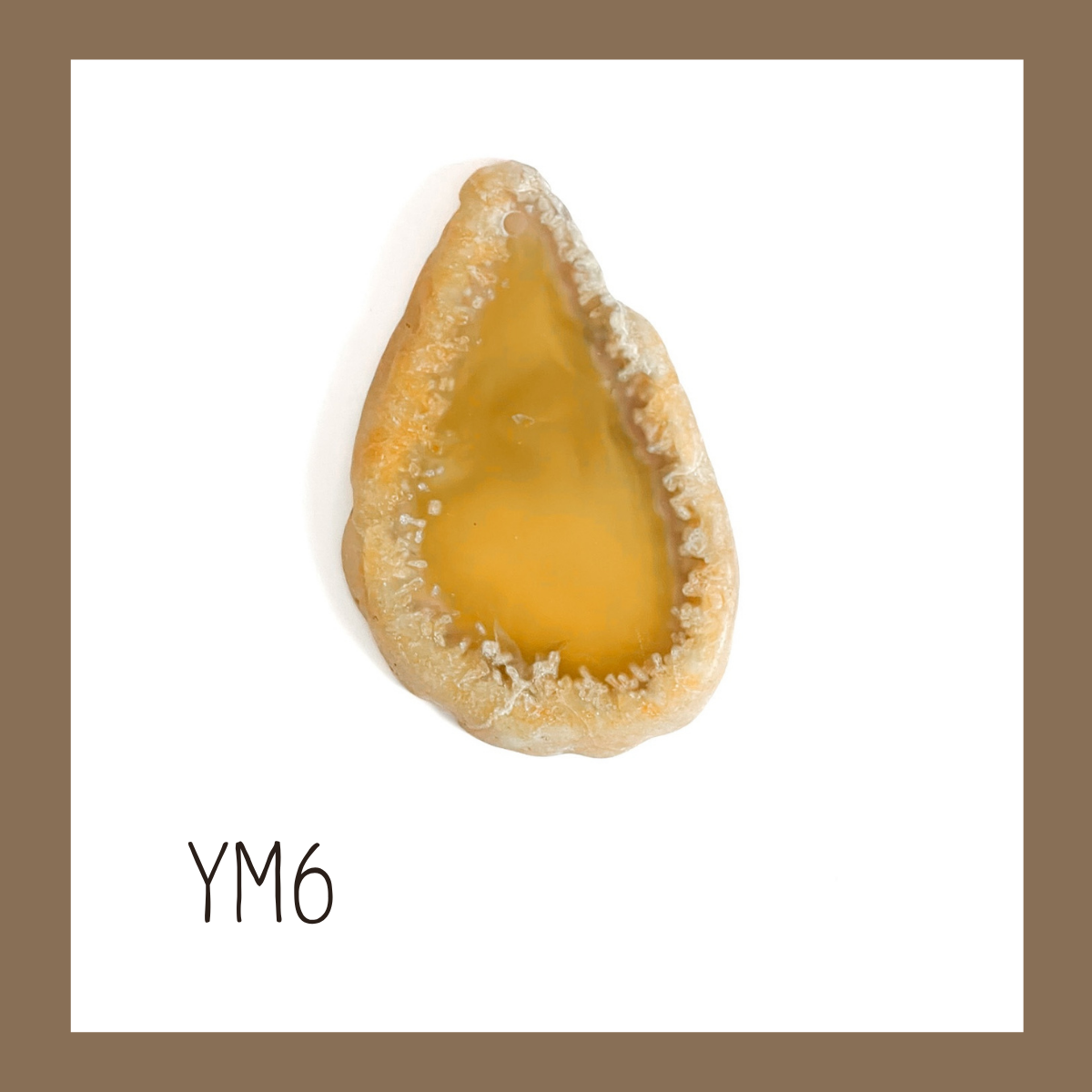 MINI Agate Ornament -Yellow