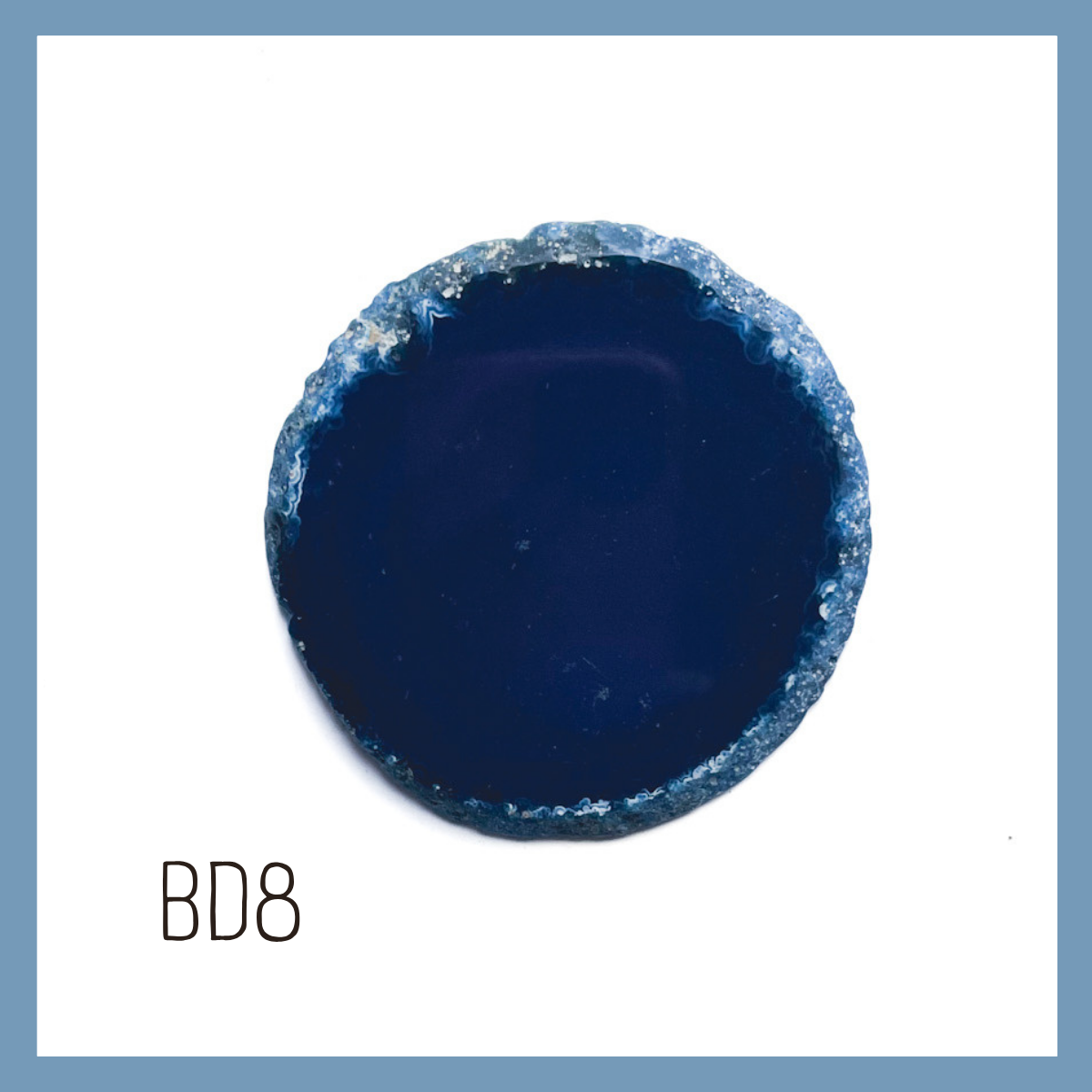 Agate Ornament - Dark with Bronze Ink
