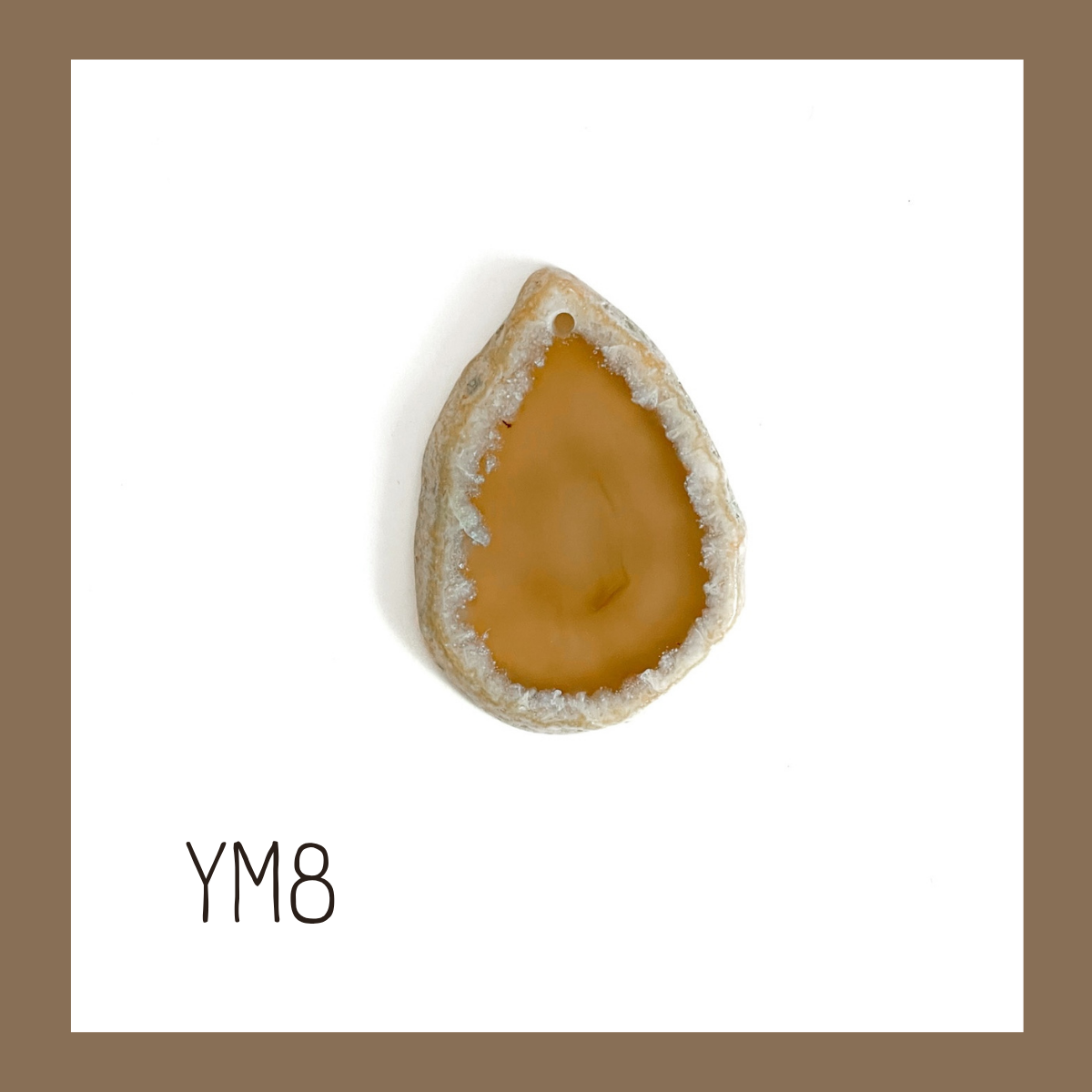 MINI Agate Ornament -Yellow