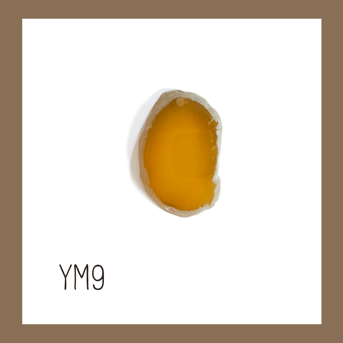 MINI Agate Ornament -Yellow