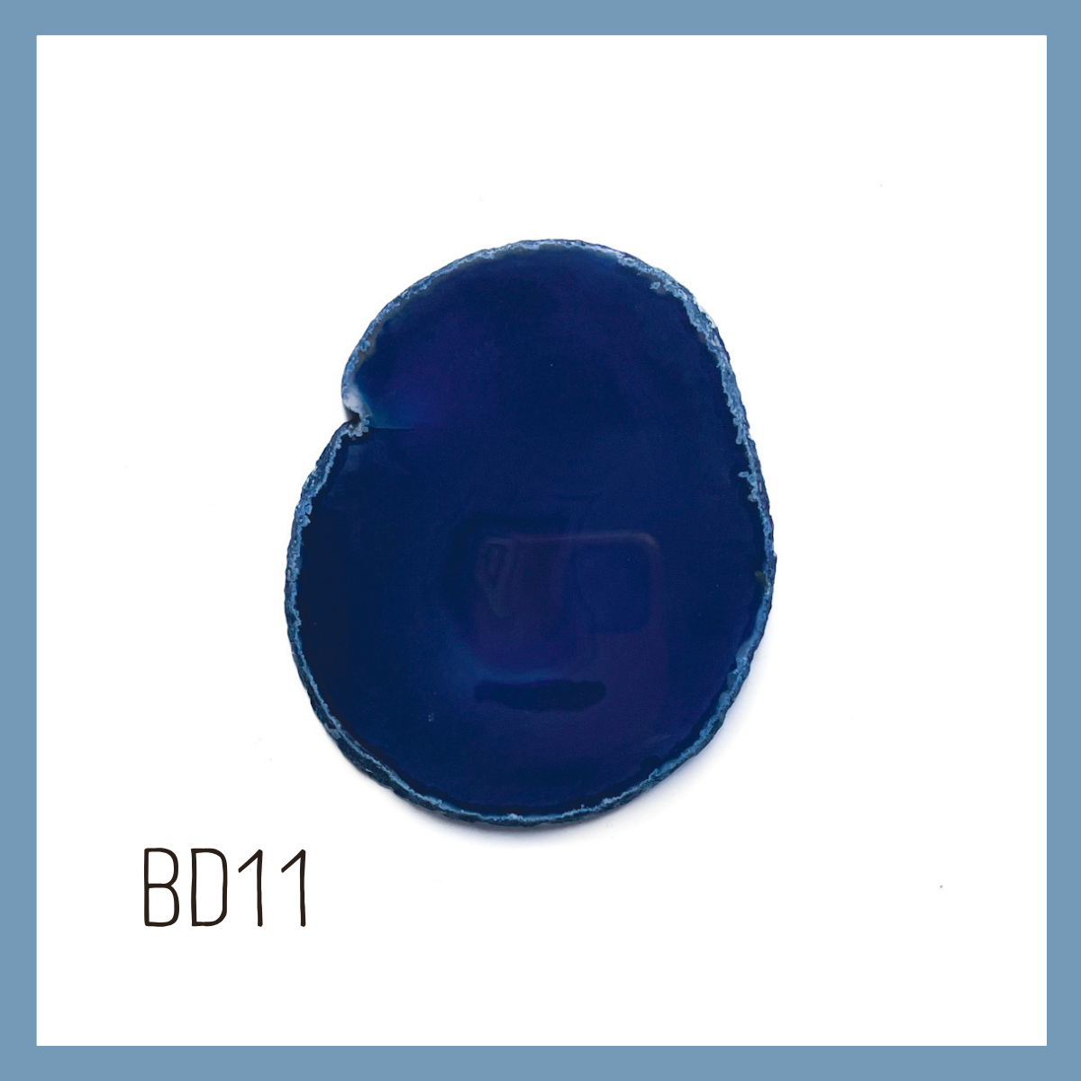 Agate Ornament - Dark with Bronze Ink