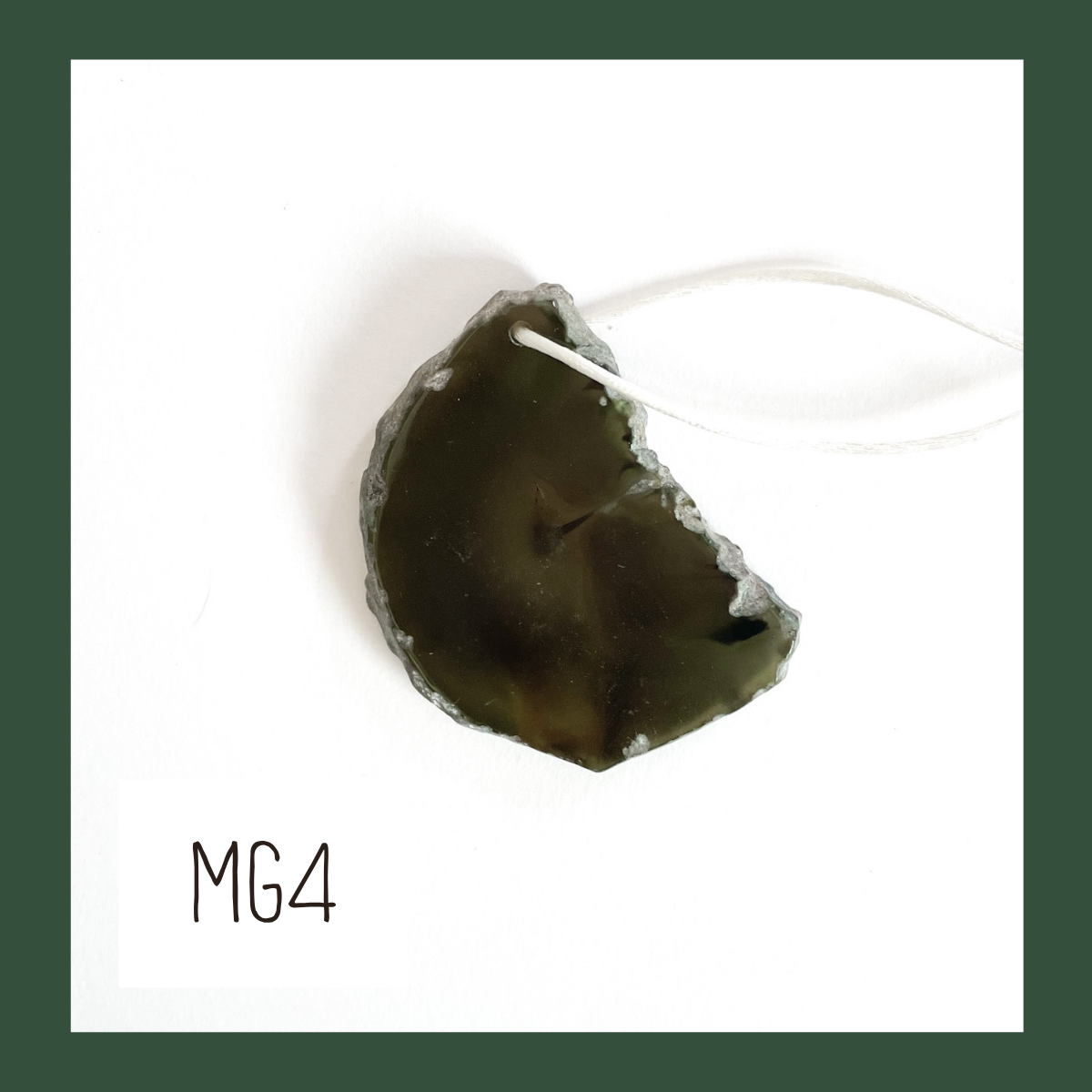 MINI Agate Ornament -Green