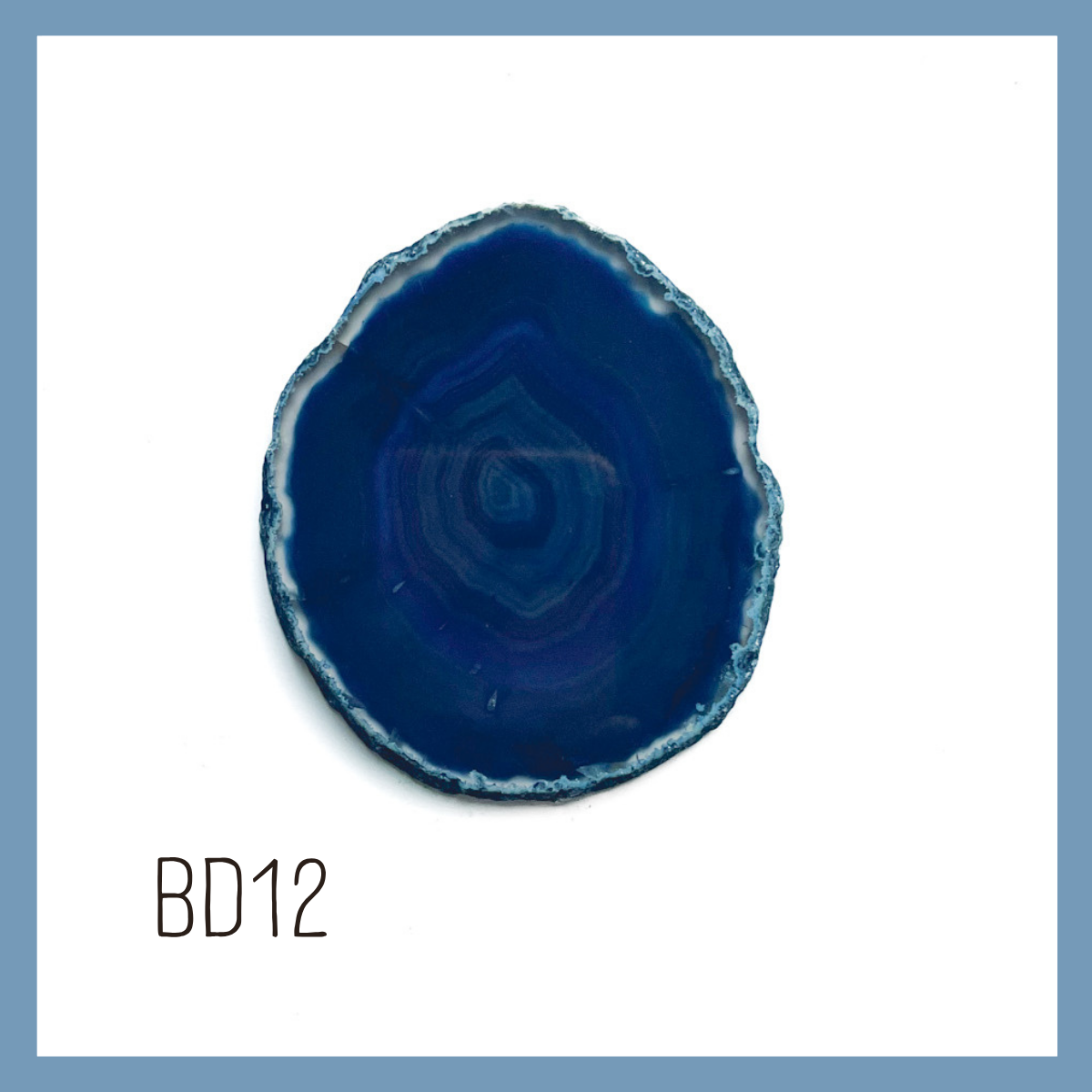 Agate Ornament - Dark with Bronze Ink