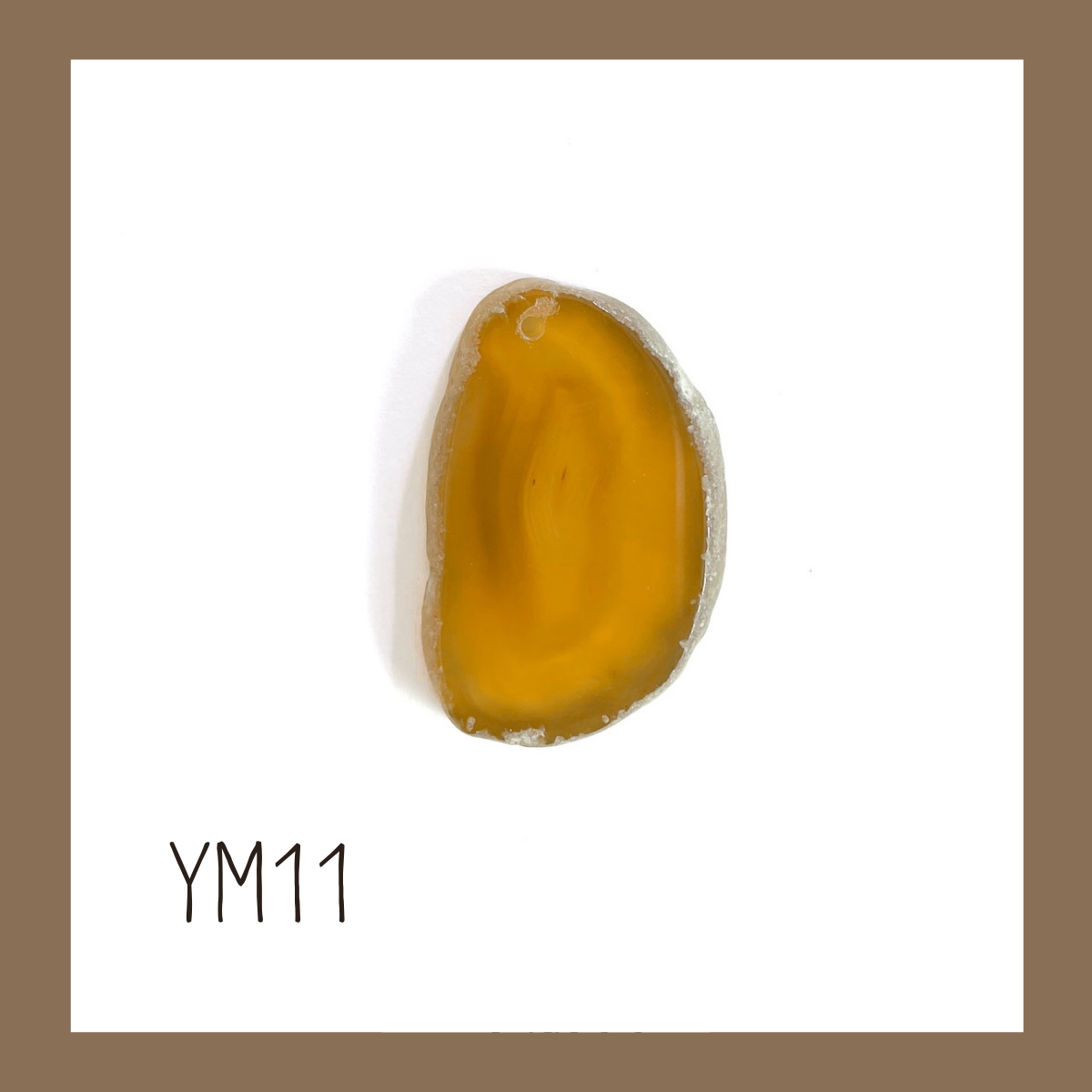 MINI Agate Ornament -Yellow