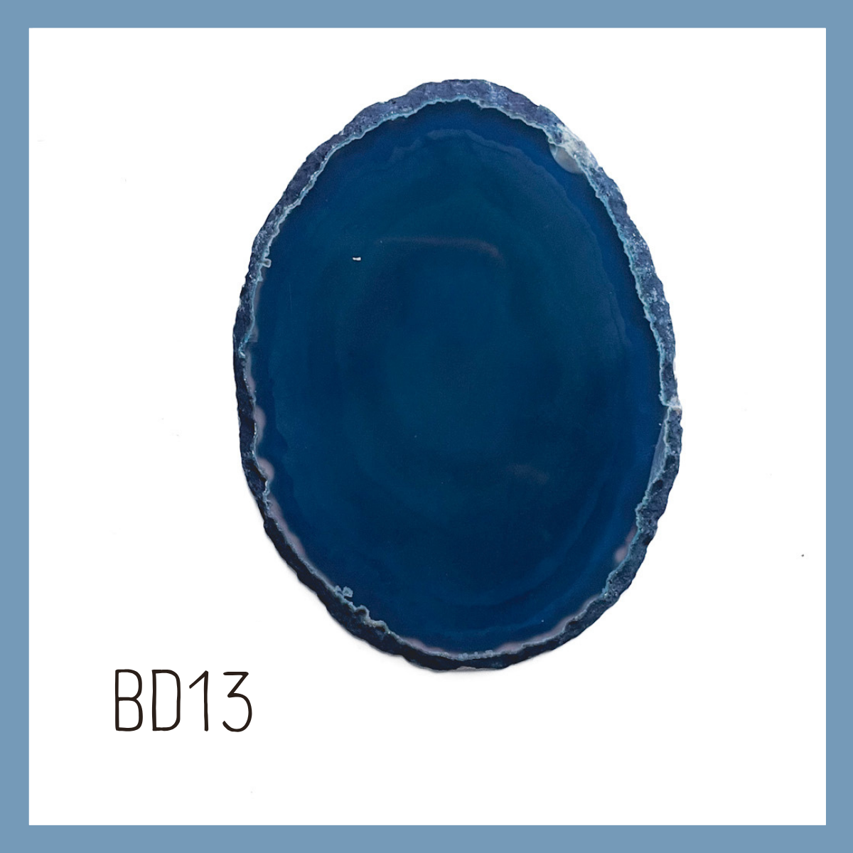 Agate Ornament - Dark with Bronze Ink