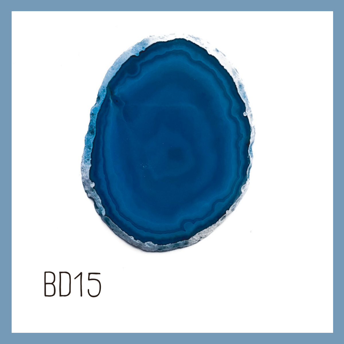 Agate Ornament - Dark with Bronze Ink