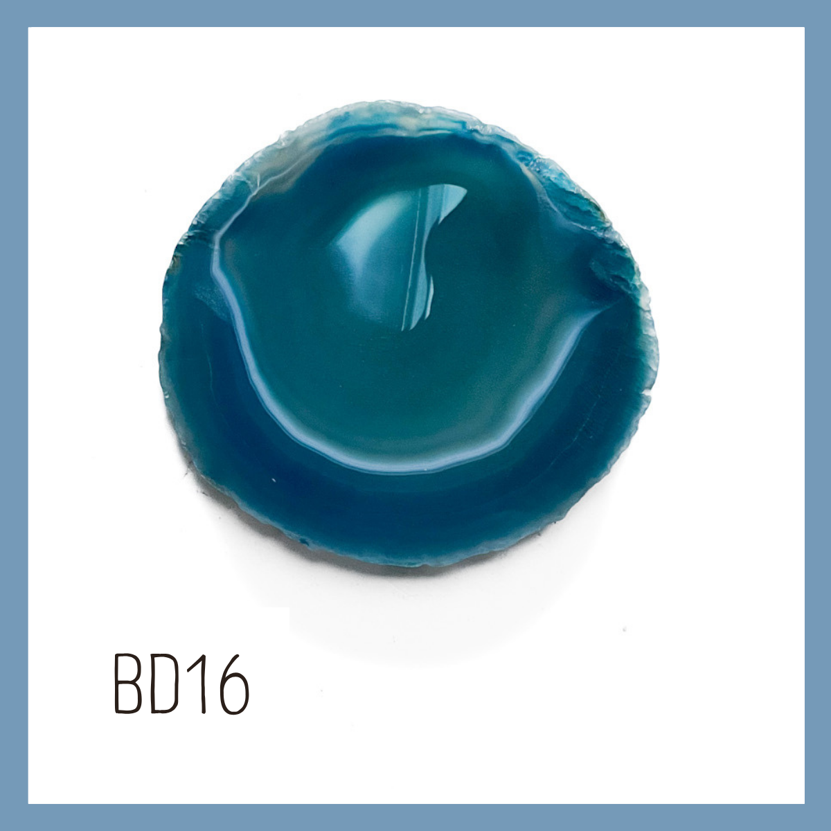 Agate Ornament - Dark with Bronze Ink