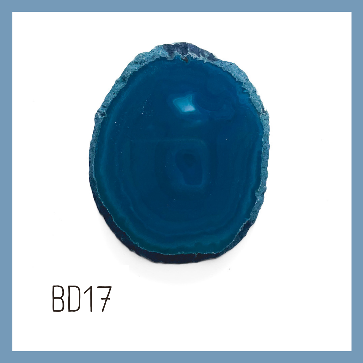 Agate Ornament - Dark with Bronze Ink
