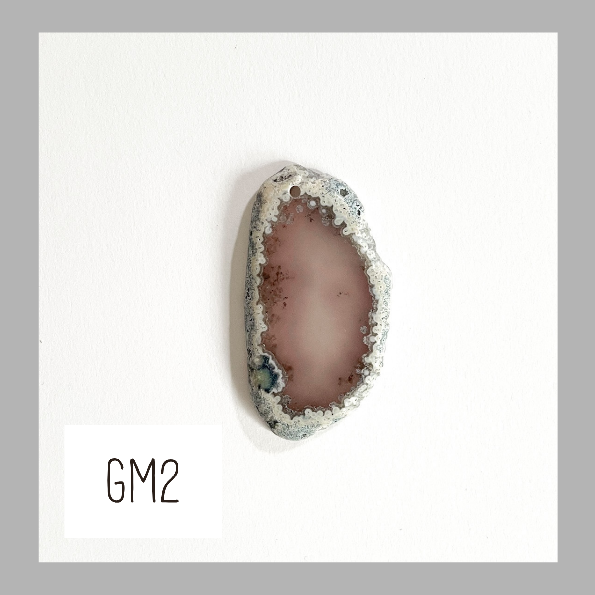 MINI Agate Ornament -Grey
