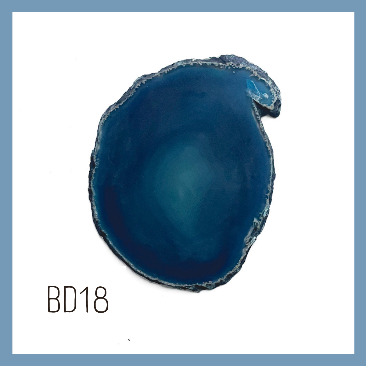 Agate Ornament - Dark with Bronze Ink