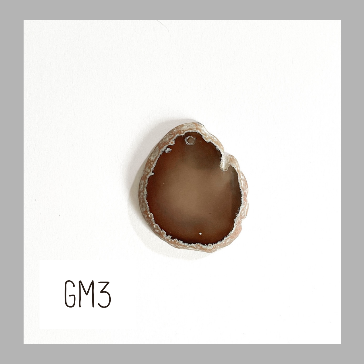 MINI Agate Ornament -Grey