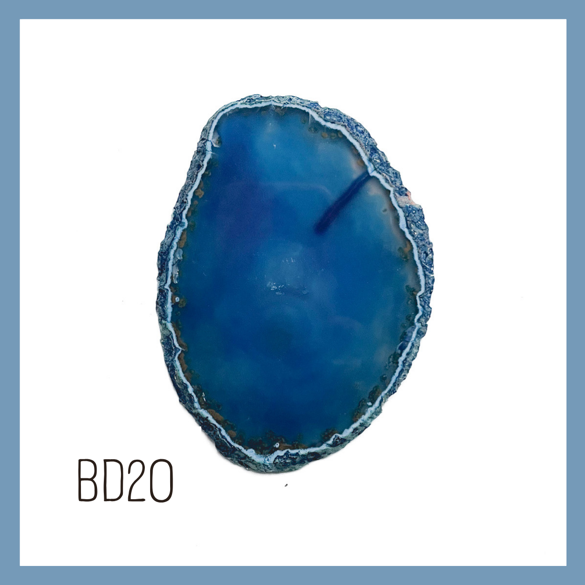 Agate Ornament - Dark with Bronze Ink