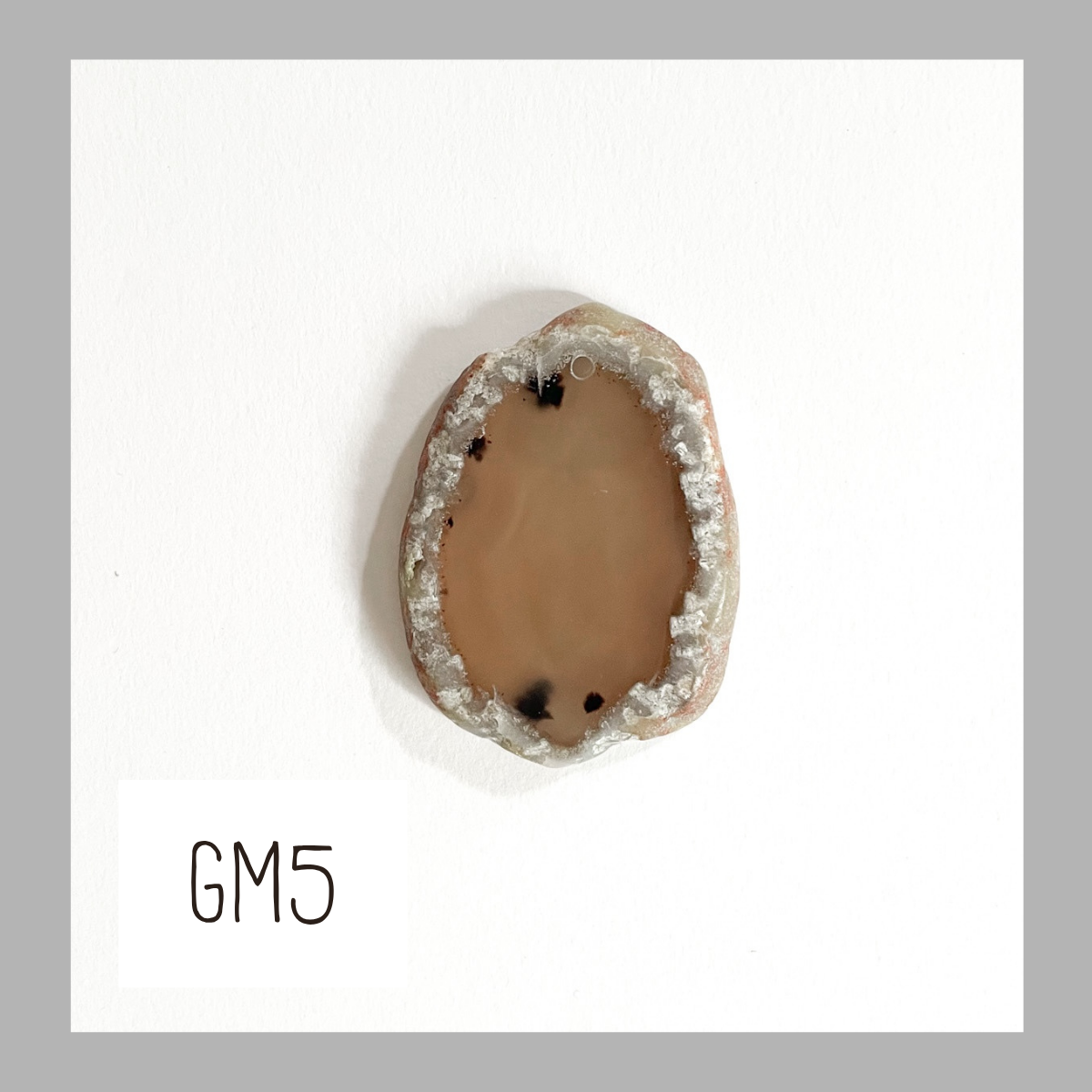 MINI Agate Ornament -Grey