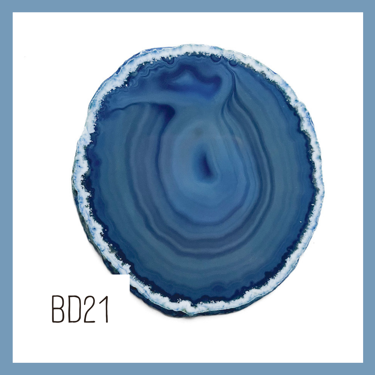 Agate Ornament - Dark with Bronze Ink