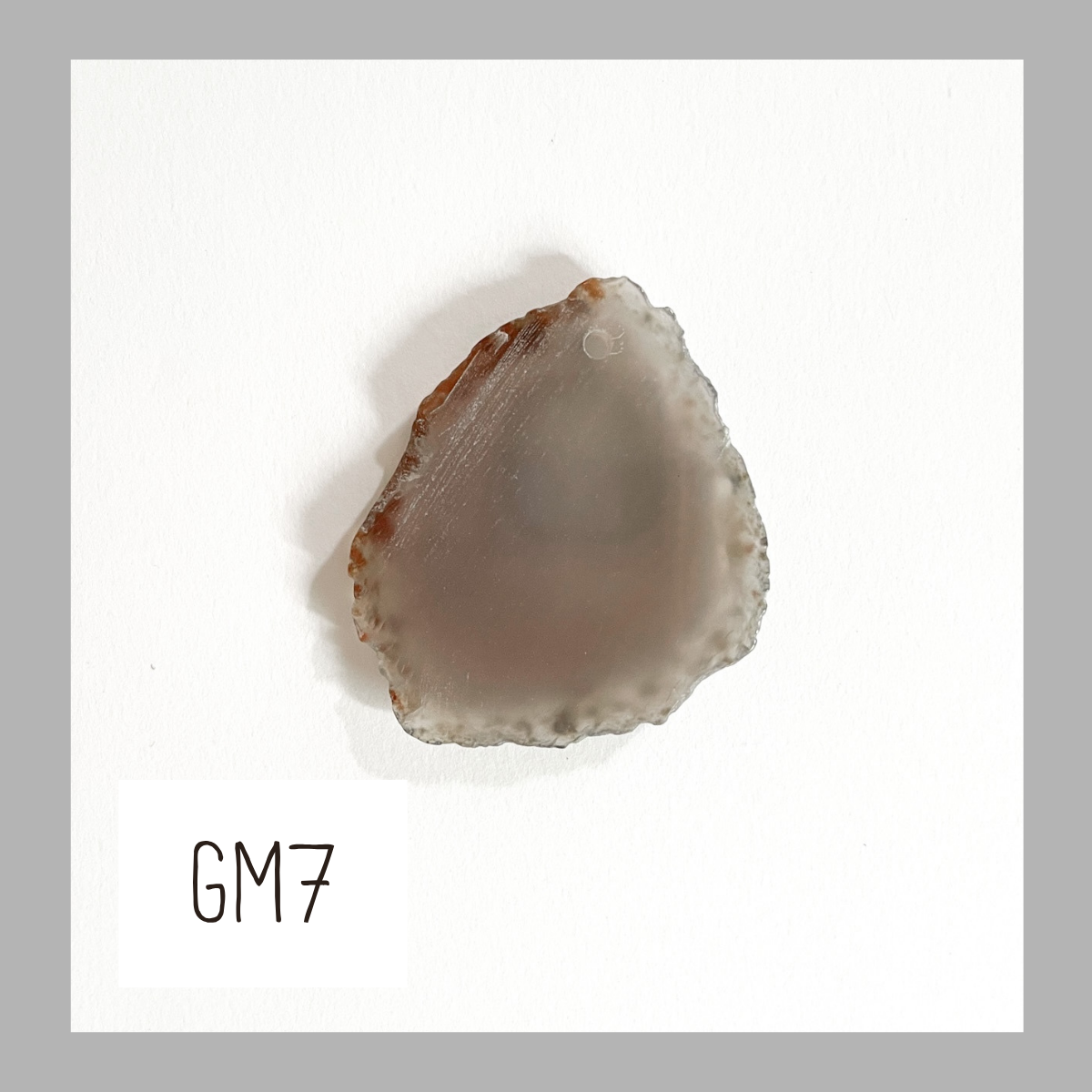 MINI Agate Ornament -Grey