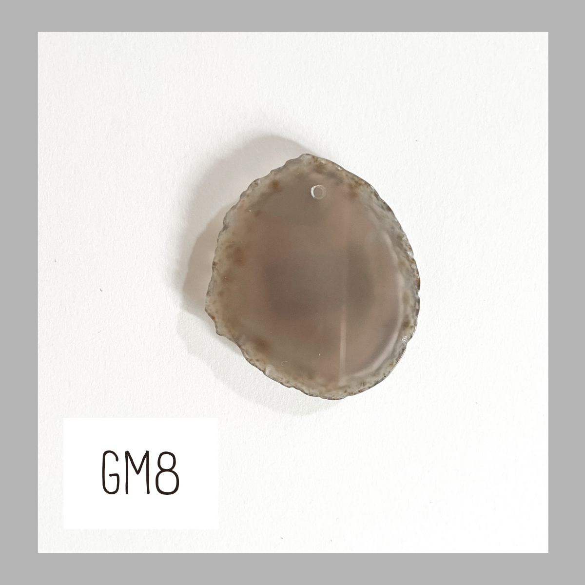 MINI Agate Ornament -Grey