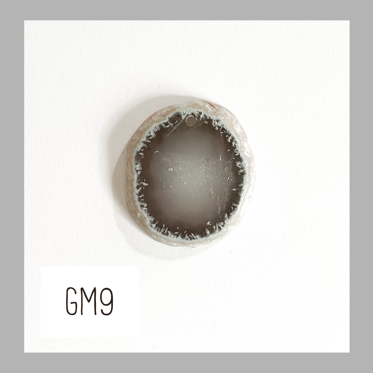 MINI Agate Ornament -Grey