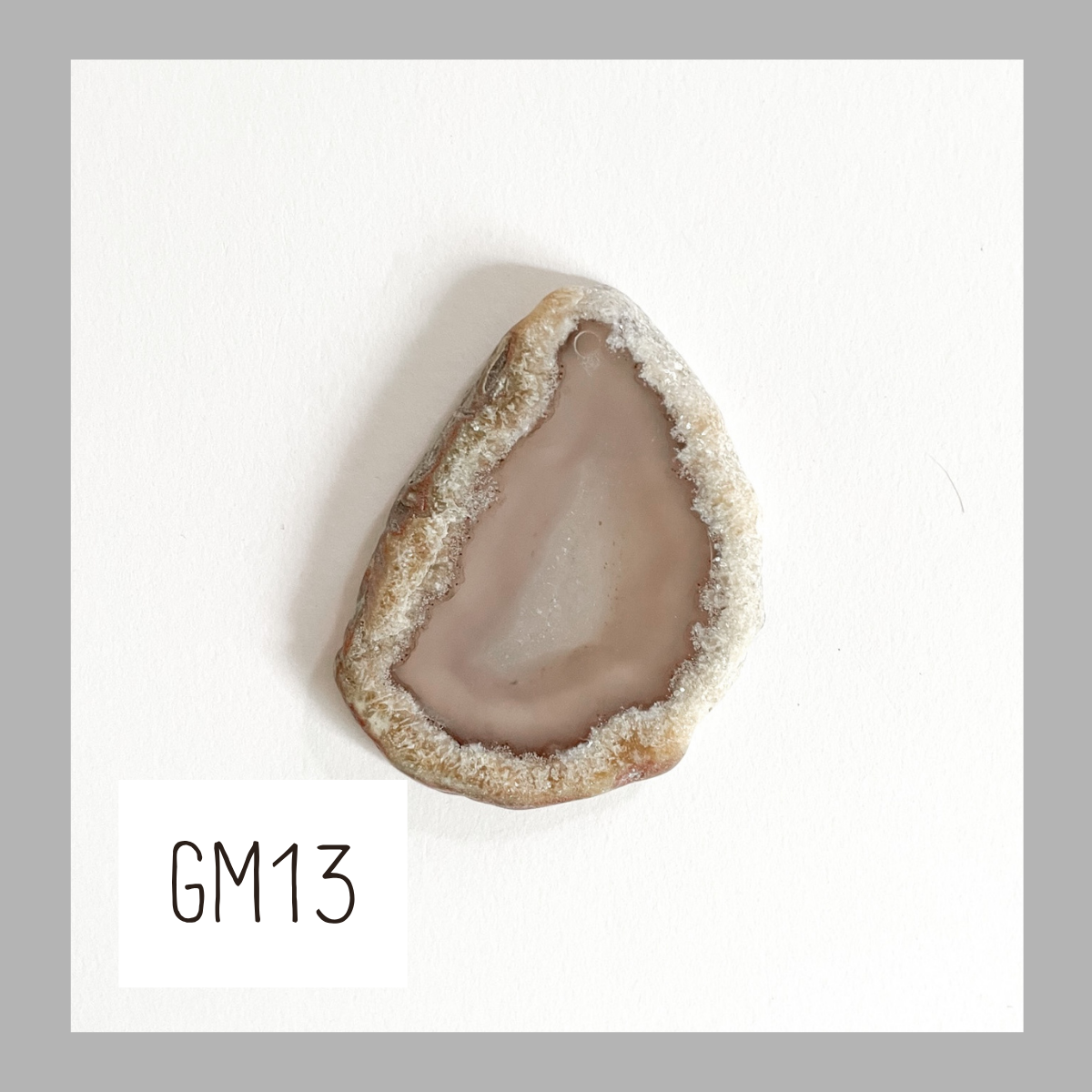 MINI Agate Ornament -Grey