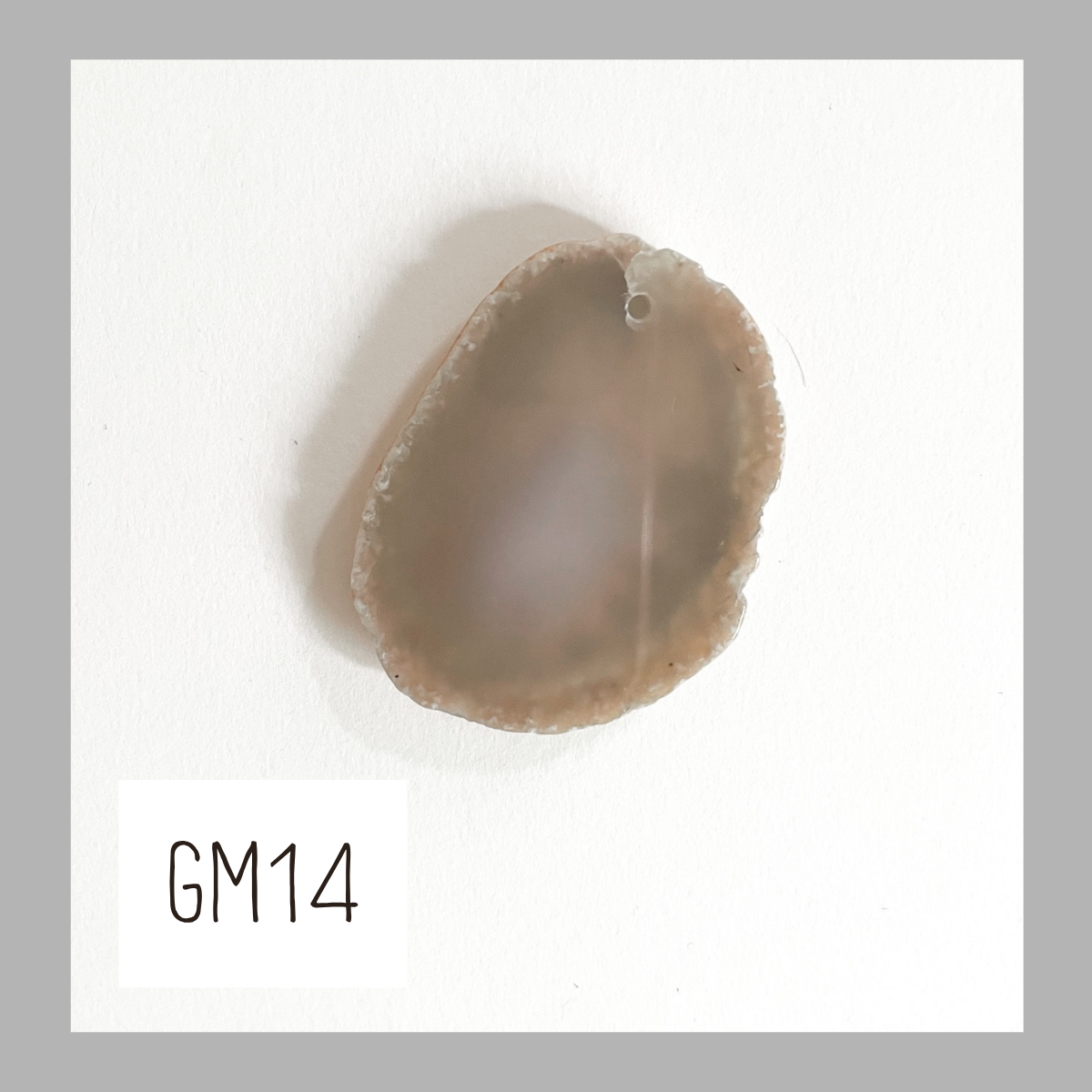 MINI Agate Ornament -Grey