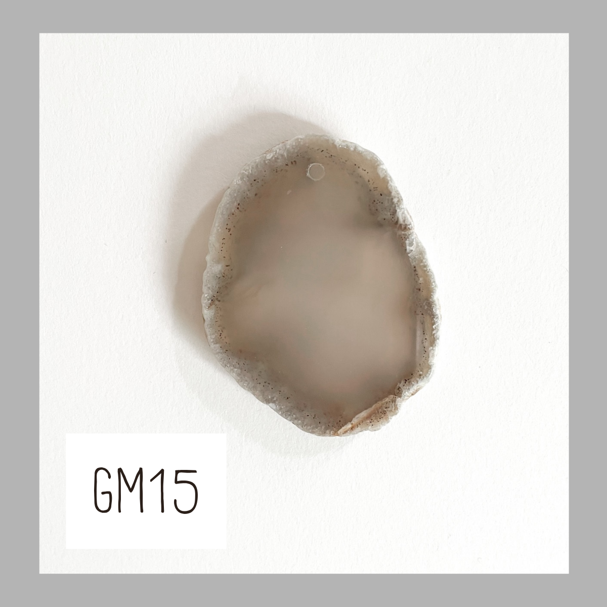 MINI Agate Ornament -Grey