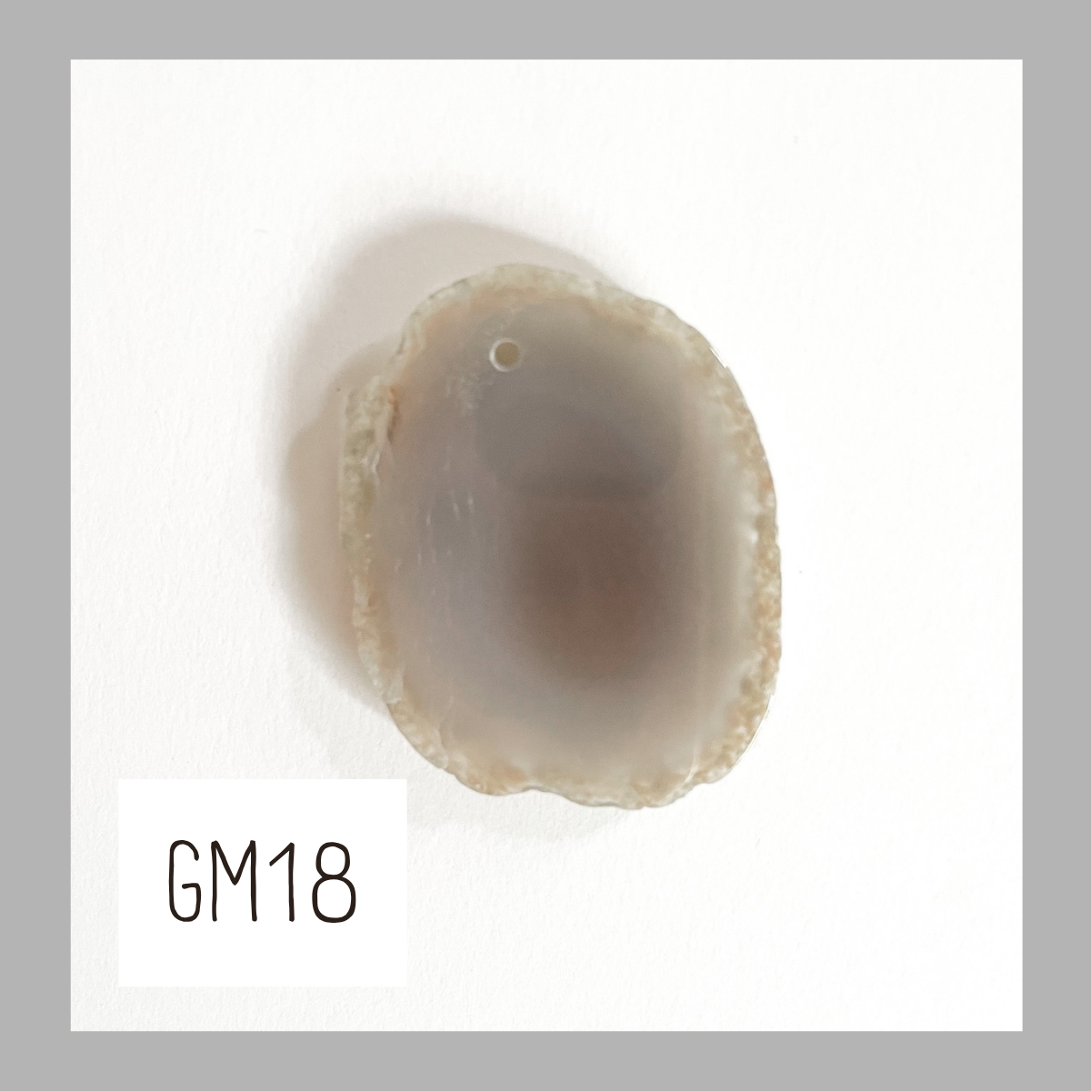 MINI Agate Ornament -Grey