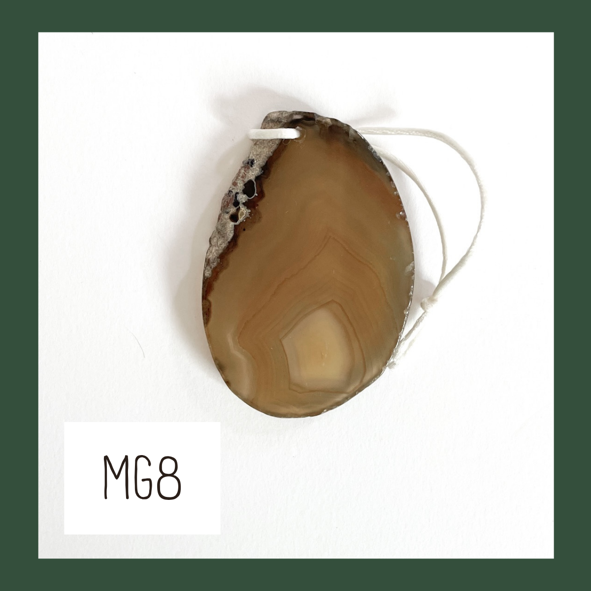 MINI Agate Ornament -Green