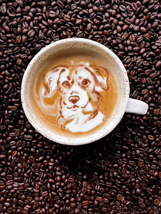 Latte Pet Portrait - Coffee Beans