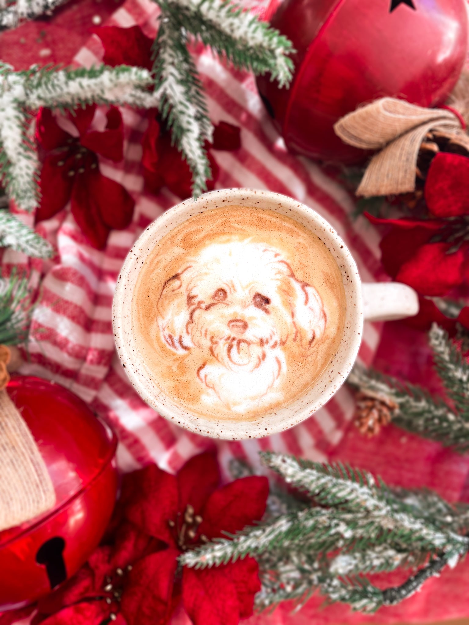 Christmas Latte Pet Portrait