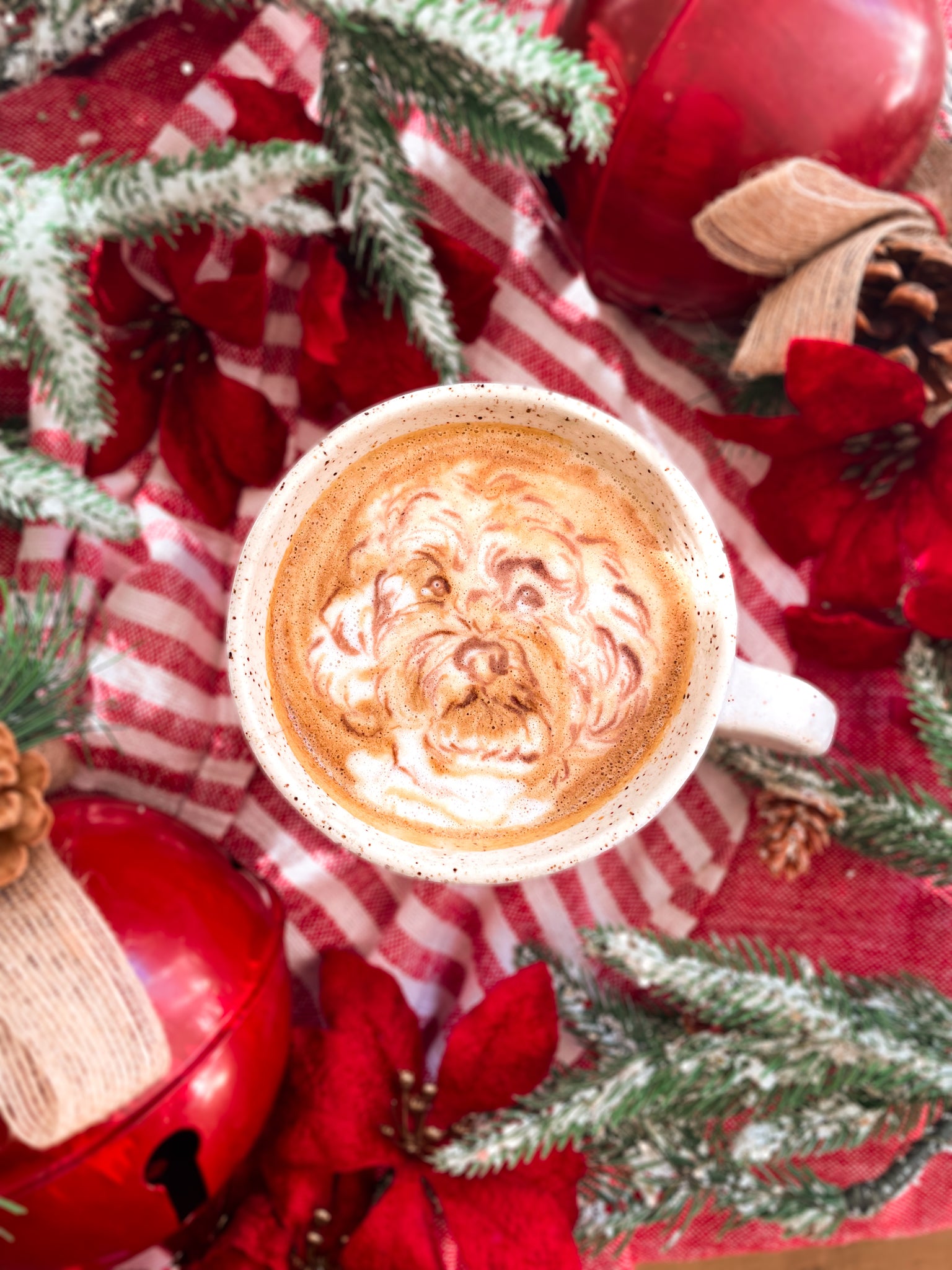 Christmas Latte Pet Portrait