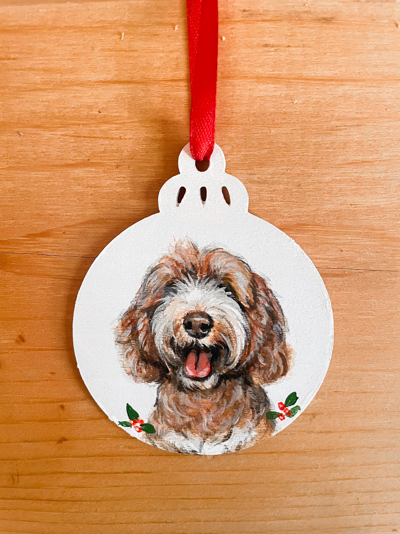 Pawliday Ornaments - Wood (Circle)